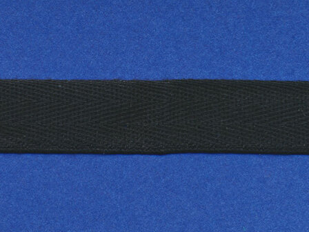 Baumwoll-K&ouml;perband schwarz 15 mm (ca. 50 m)