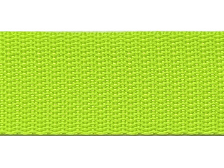 Tassenband 30 mm NEON groen (50 m)