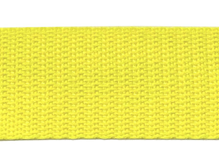 Tassenband 30 mm NEON geel (50 m)