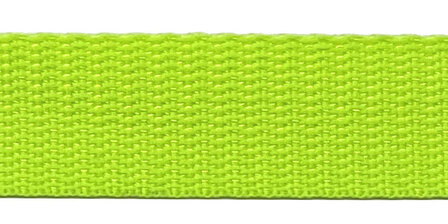 Tassenband 25 mm NEON groen (50 m)