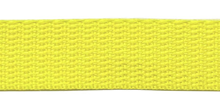 Tassenband 20 mm NEON geel (50 m)