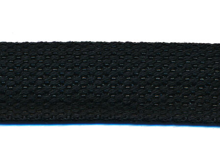DIK Tassenband 25 mm zwart COTTON-LOOK - 2,0 mm dik (ca. 45 m)