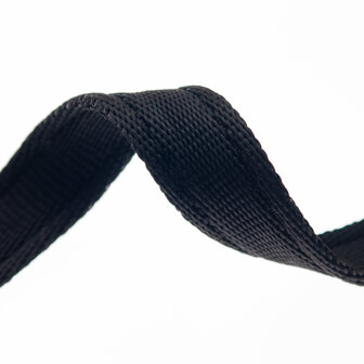 Cushion webbing 20 mm zwart (50 m)