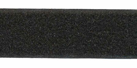 Klittenband 25 mm LUS zwart (rol van ca. 25 m)