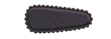 Haarkniphoesje satijn heel donker grijs 3 cm (ca. 20 stuks)