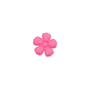 Applicatie bloem fuchsia vilt mini 15 mm (ca. 100 stuks)