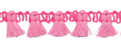 Band met kwastjes roze-lichtroze 15 mm (ca. 16 meter)