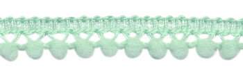 Mini pompomband mintgroen 10 mm (ca. 32 meter)