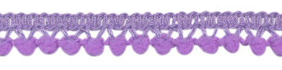 Mini pompomband lila 10 mm (ca. 32 meter)