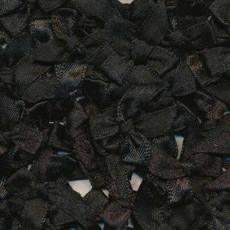 Satijnen strikjes zwart (ca. 100 stuks)