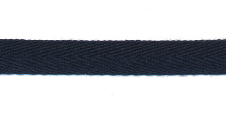 Diep donker blauw [#126] keperband 10 mm (ca. 32 m)