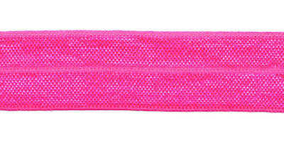 NEON roze #105 elastisch biaisband 20 mm (ca. 25 m)