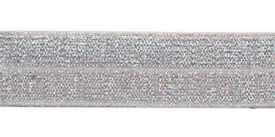 Zilver #201 elastisch biaisband 20 mm (ca. 25 m)