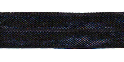 Diep donker blauw #026 elastisch biaisband 20 mm (ca. 25 m)