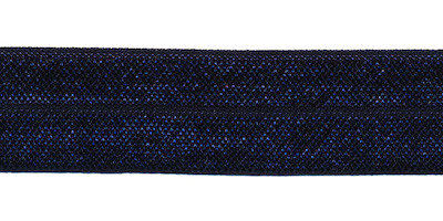 Donker blauw #027 elastisch biaisband 20 mm (ca. 25 m)