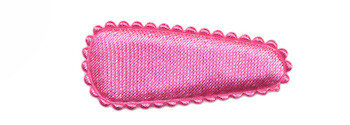 Haarkniphoesje satijn roze 3 cm (ca. 20 stuks)