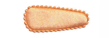 Haarkniphoesje satijn zalm/oranje 3 cm (ca. 20 stuks)