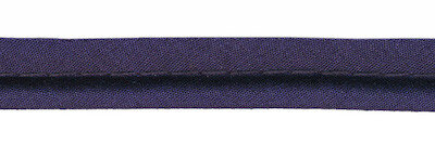 Donker blauw piping-/paspelband DIK - 4 mm koord (ca. 10 meter)