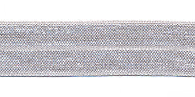 Licht grijs #078 elastisch biaisband 20 mm (ca. 25 m)
