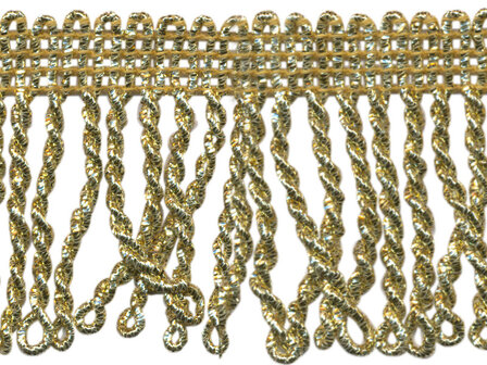 Franjeband gedraaid goud lurex ca. 50 mm (ca. 5 meter)