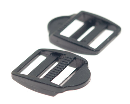 Laddergesp kunststof 15 mm - zwart (1 stuk)