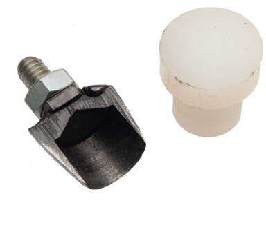 Holpijp voor in de handpers half rond 19 mm (set)