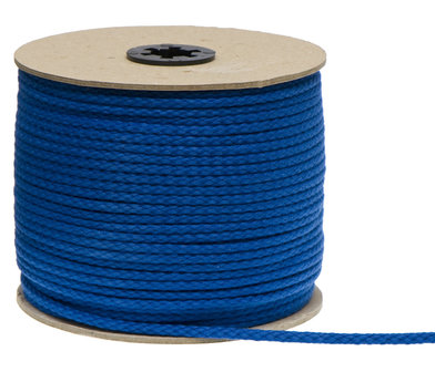 Katoenen koord kobalt blauw 5 mm (ca. 100 m)