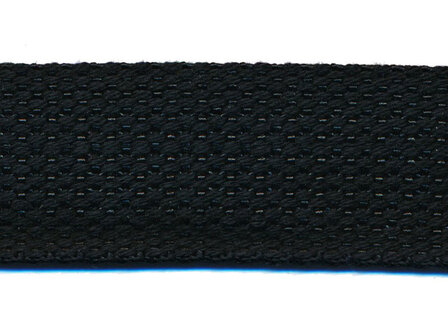 Tassenband 32 mm zwart COTTON-LOOK (ca. 45 m)