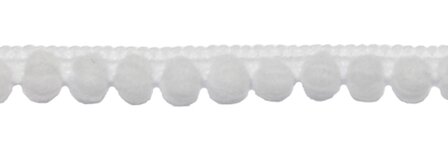 Bolletjesband wit 10 mm (ca. 32 meter)