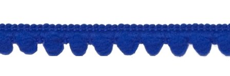 Bolletjesband kobalt blauw 10 mm (ca. 32 meter)