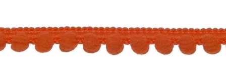 Bolletjesband oranje 10 mm (ca. 32 meter)