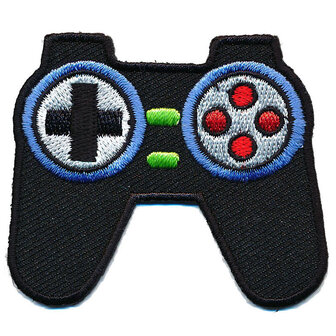 Opstrijkbare applicatie game controller zwart (1 stuk)