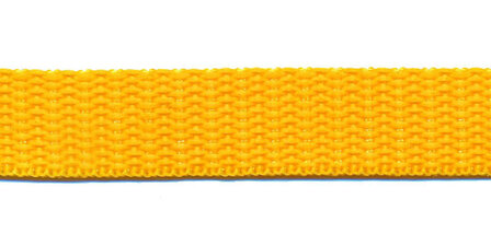 Tassenband 15 mm geel (50 m)