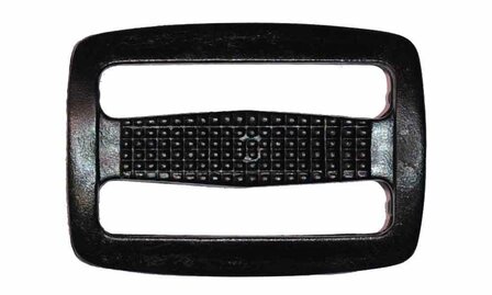 Schuifgesp zwart kunststof 38 mm (10 stuks)