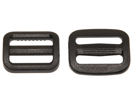 Schuifgesp RECHT (links) - schuifgesp SLANK (rechts) - voorzijde