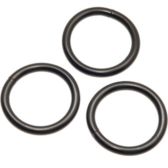 Metalen O-ring ZWART gelast 30 x 4,5 mm (1 stuk)