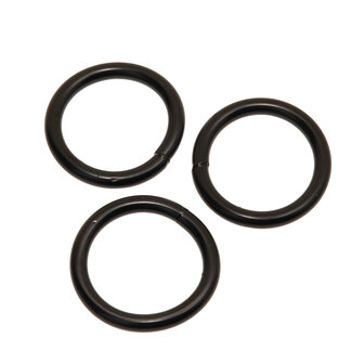 Metalen O-ring ZWART gelast 25 x 4,0 mm (1 stuk)