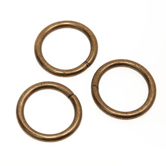 Metalen O-ring bronskleurig gelast 25 x 4,0 mm (1 stuk)