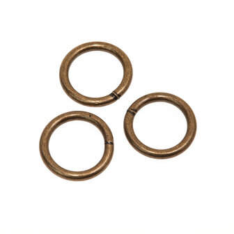 Metalen O-ring bronskleurig gelast 20 x 3,5 mm (1 stuk)