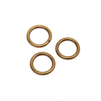 Metalen O-ring bronskleurig gelast 15 x 3,0 mm (1 stuk)
