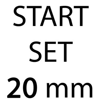 START-SET: Tassenband 20 mm 21 kleuren, elk 5 meter (ca. 105 m)