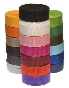 START-SET: Tassenband 30 mm 21 kleuren, elk 5 meter (ca. 105 m)