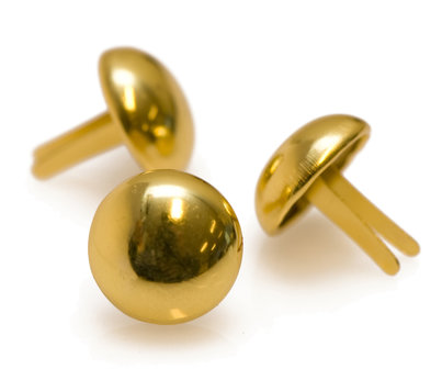 Metalen tasvoetjes goudkleurig 20 mm (ca. 100 stuks)