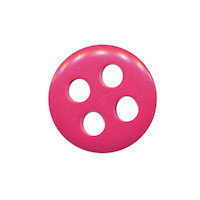 Knoop fuchsia met 4 grote gaten 19 mm (ca. 25 stuks)