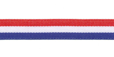 Rood-wit-blauw &#039;Nederlandse vlag&#039; grosgrain/ribsband 15 mm (ca. 25 m)