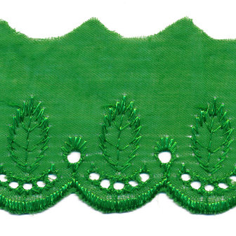 Broderie groen 50 mm (ca. 13,5 m)