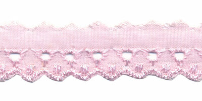 Broderie licht roze 20 mm (ca. 13,5 m)