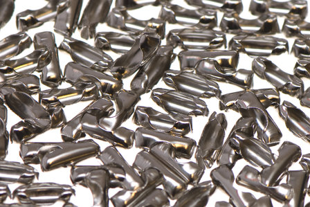Bal ketting slotjes zilverkleurig (ca. 1000 stuks)
