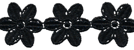Zwart bloemband 50 mm (ca. 4 m)