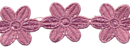 Oud roze bloemband 50 mm (ca. 4 m)